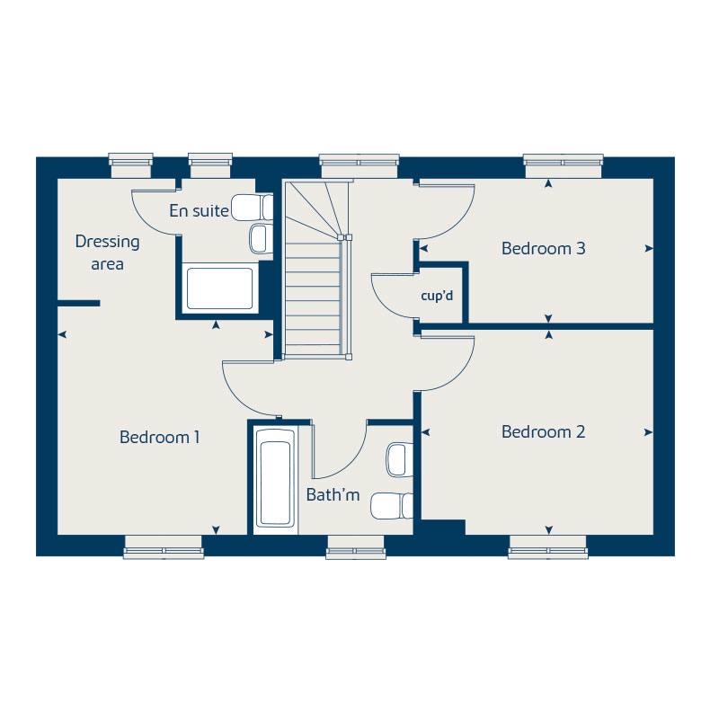 First floor floorplan of The Spruce at Mindenhurst floor floorplan of The Spruce at Mindenhurst